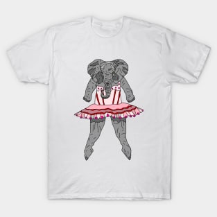 Elephant Ballerina Tutu T-Shirt